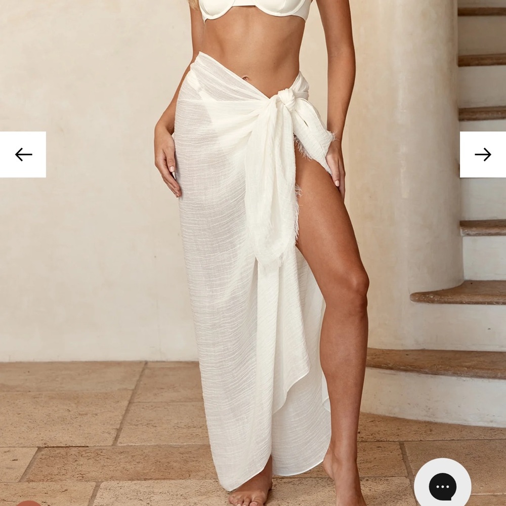 Monday Swimwear Cream Sarong